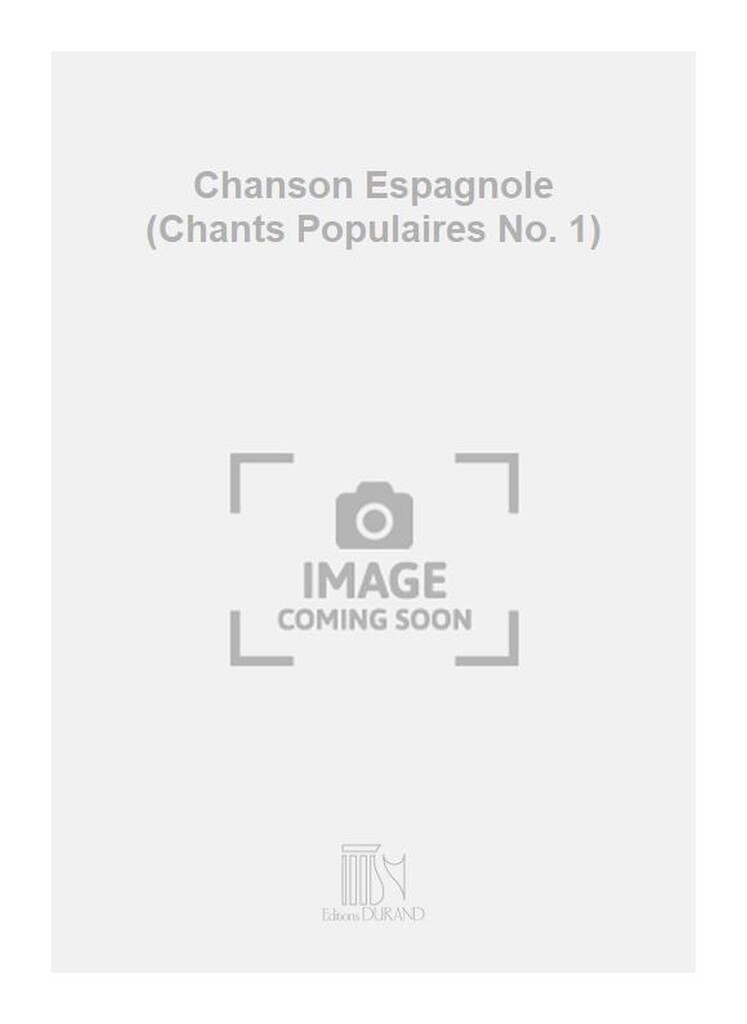 Chanson Espagnole Mezzo-Piano